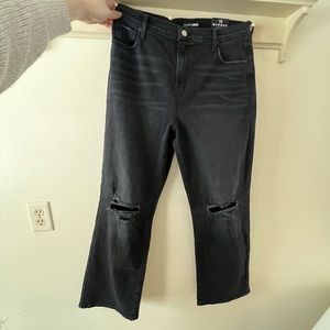 NWT Fashion Nova Straight Leg Ripped Denim